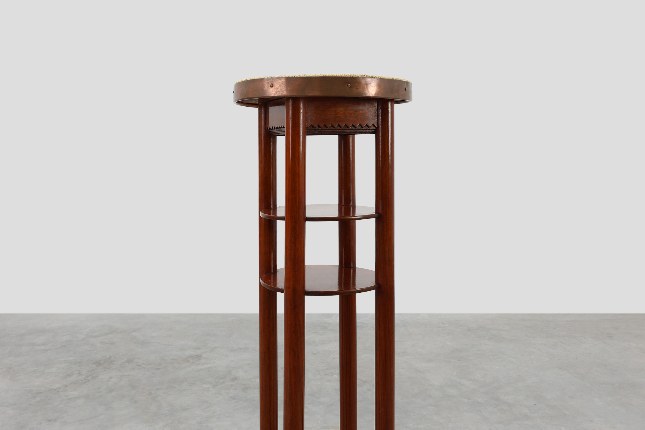 Vienna secession pedestal in wood and copper, Austia ca. 1910thumbnail
